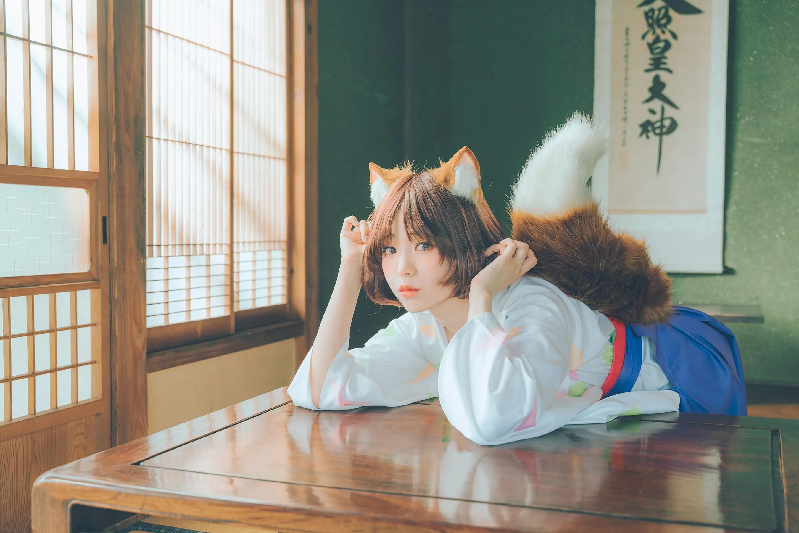 ElyEE子 – NO.113 2023.July A-Dongitsune ~Taisho-era 大正小狐狸 [46P]插图1